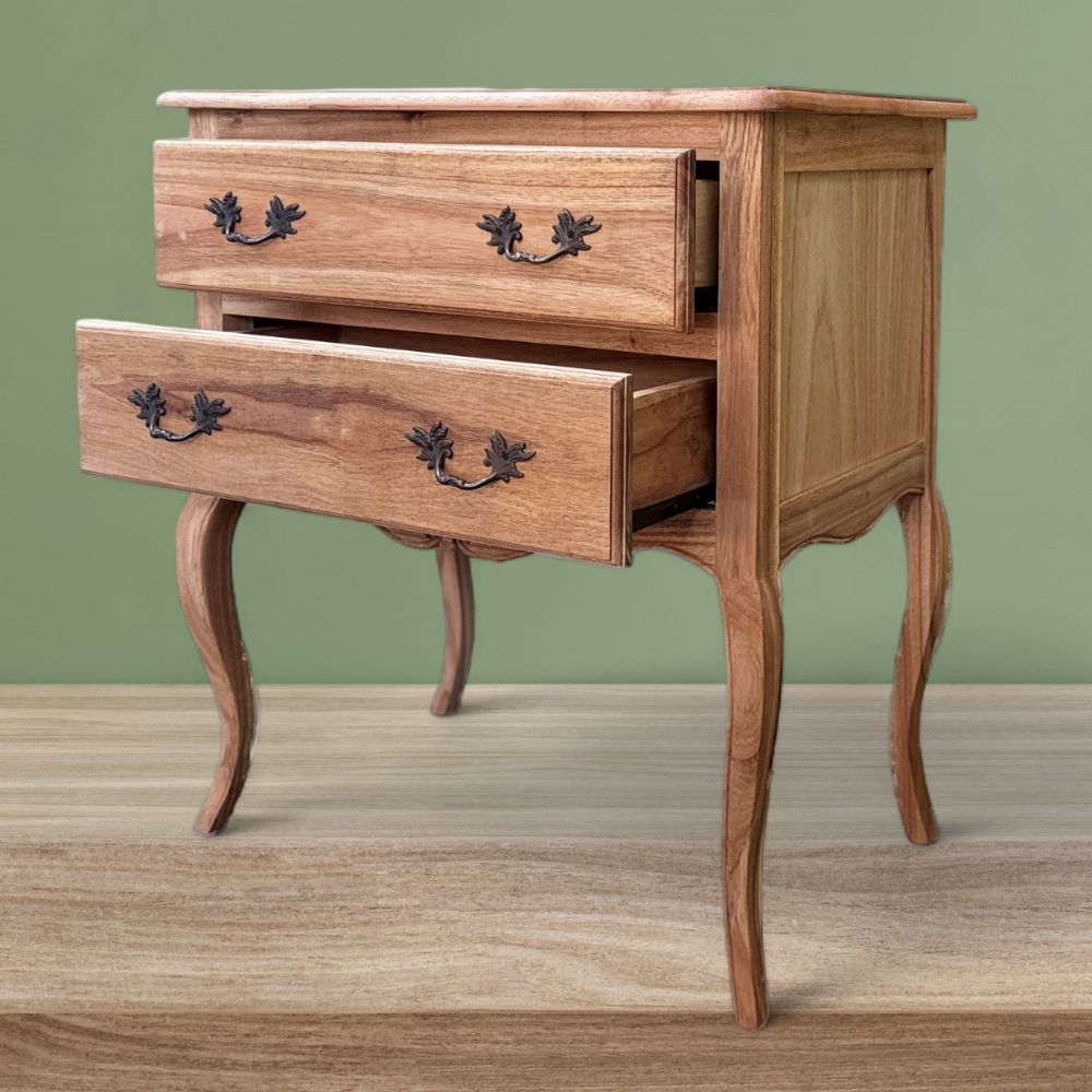 French Bedside Table | Natural