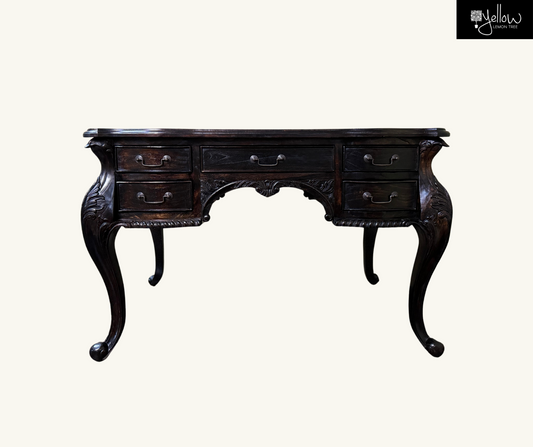Junior French Desk | Dark Wood 77x120x72