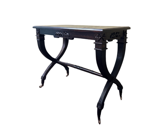 Scissor Writing Table | Dark Wood