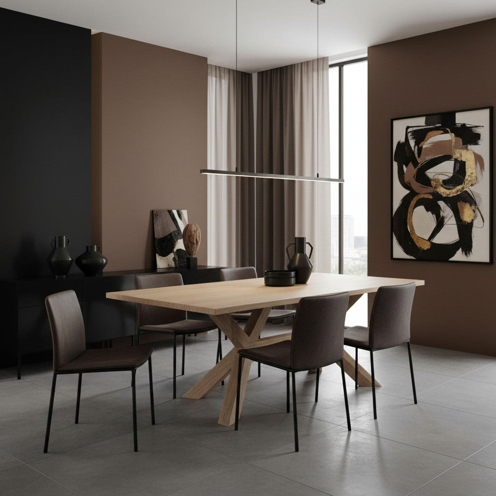 Cross Dining Table 2m | Natural