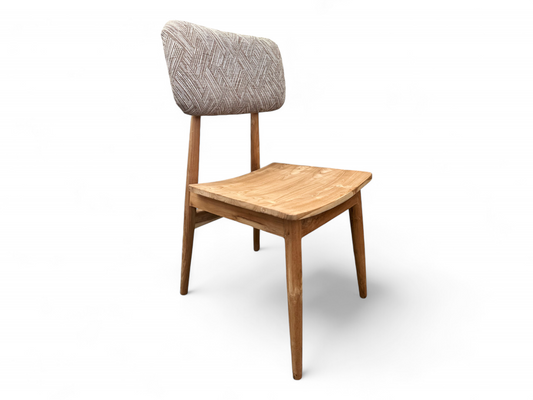 Kursi Kacang Dining Chair | Upholstered Fired Earth