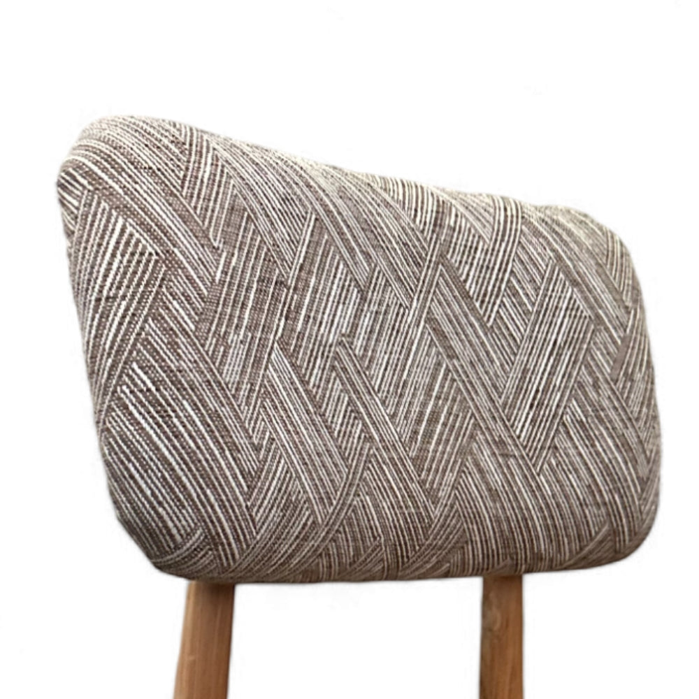 Kursi Kacang Dining Chair | Upholstered Fired Earth