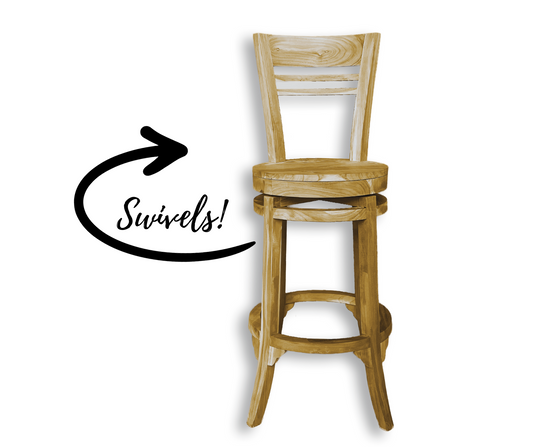 Swivel Bar Chair | Natural 115x42x42