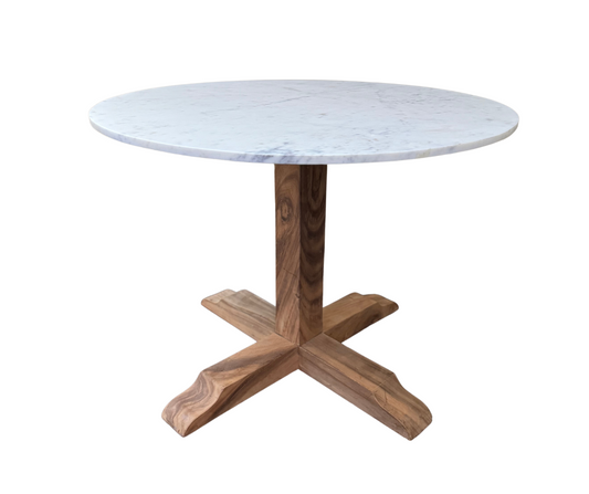 Cross Dining Table Leg Only No Top | Natural Teak