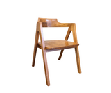 Wooden Chair Square Seat | Natural