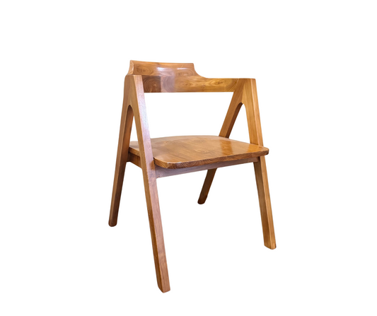 Wooden Chair Square Seat | Natural