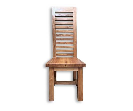 Line Solid Wooden Dining Chair | Natural 120x41x45