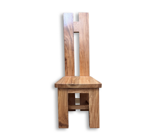 H Solid Wooden Dining Chair | Natural 120x45x41