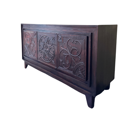 Sideboard with 2 Doors & 3 Drawers | Dark Brown