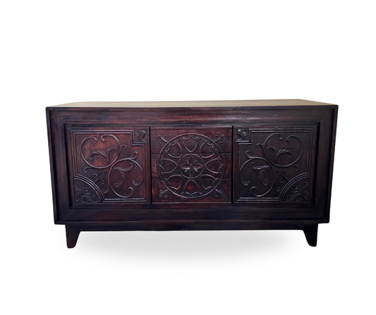 Sideboard with 2 Doors & 3 Drawers | Dark Brown