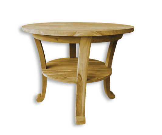 Curled Feet Side Table | Natural 80x80x65