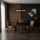 1m Wide Dining Table |Dark Wood 2 or 4 Seater