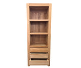 BOOKCASE WITH 3 DRAWERS | NATURAL TEAK | LARGE