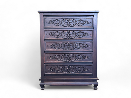 DRESSER COMMODE CARVING | EBONY