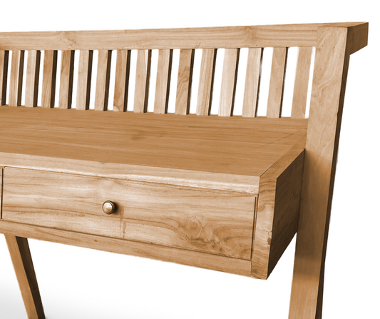 Large Stick Console 2 Drawer | Natural 98x110x58cm