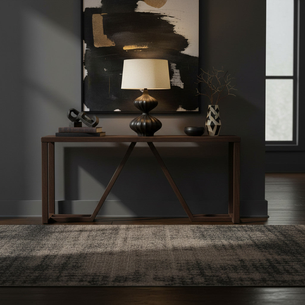 Lounge Lamp Cycad | Brown 48cm Excl Shade