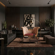 Elegant two-seater loveseat featuring an ornate carved wooden frame, rolled scroll arms, floral-patterned upholstery, and a rich burgundy seat cushion, designed to bring timeless luxury and sophistication to living rooms, boutique hotels, or formal lounges.