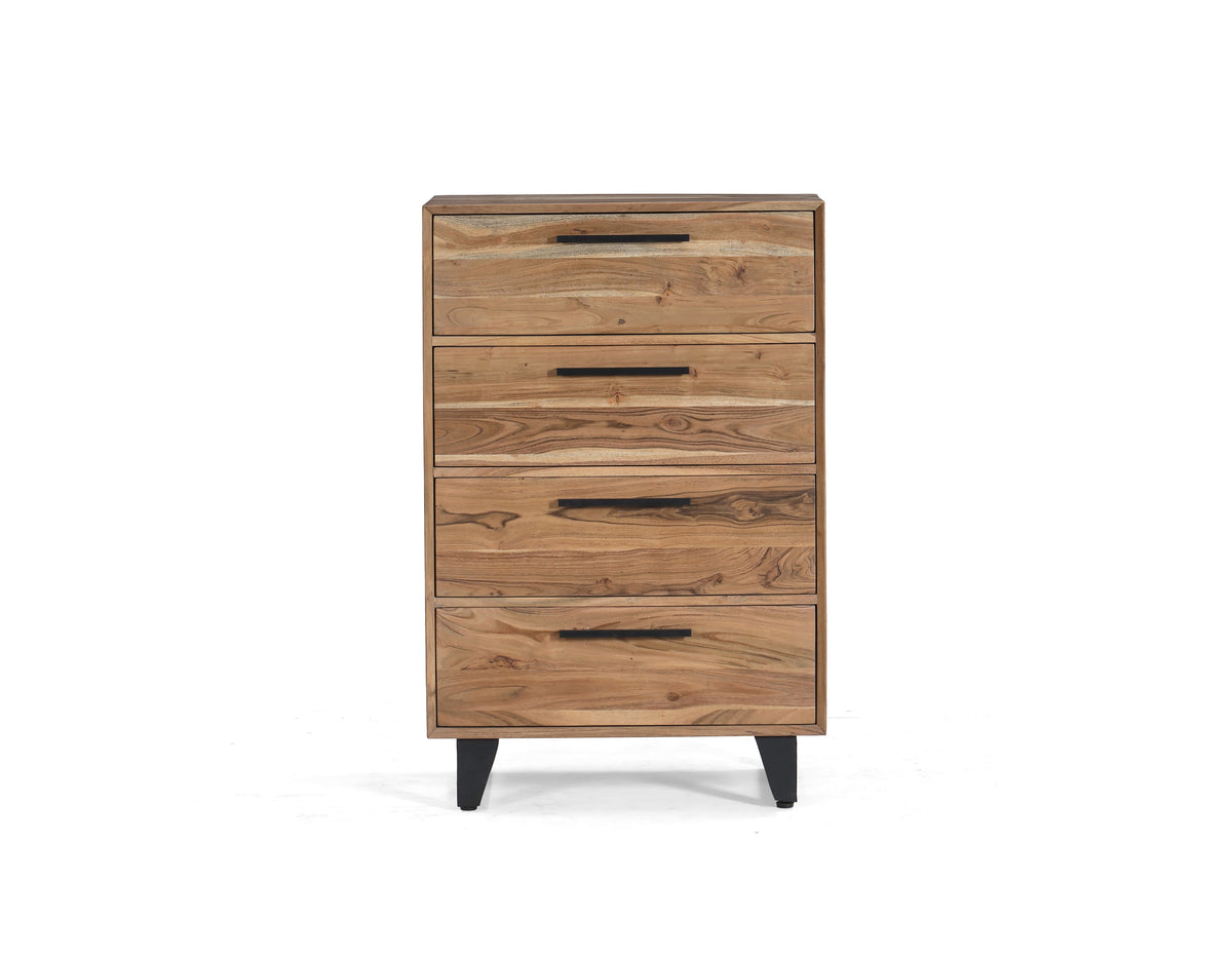 Drawer Lemon Tree 4 Drawer Dresser | Natural 105x70x40cm – Yellow Lemon Tree