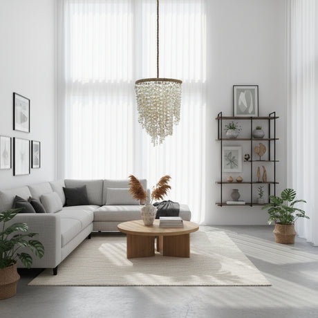 Modern round coffee table crafted from solid natural oak with a clean, minimalist pedestal design. Featuring a warm wood finish and timeless aesthetic, it's ideal for living rooms, lounges, apartments, or contemporary Scandinavian-inspired interiors.