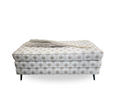Load image into Gallery viewer, Circle Pattern Ottoman | Cream & White

