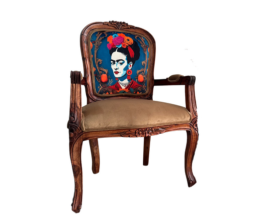 Wooden Occasional Chair | Frida Kahlo