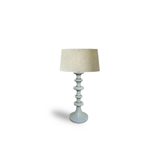 Lounge Lamp Disk Tall | Aged Duck Egg 70cm Excl Shade