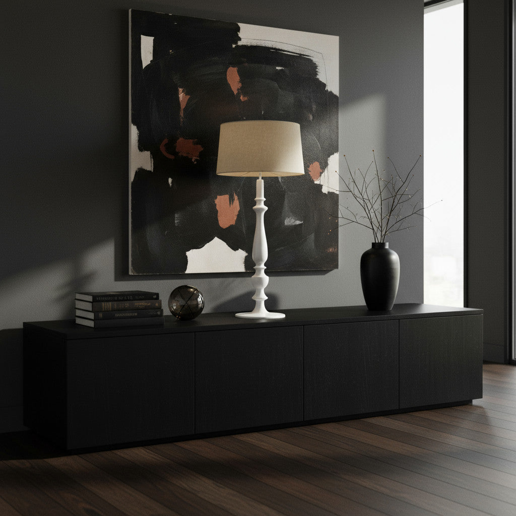 Lounge Lamp Fabulous | White 90cm Excl Shade