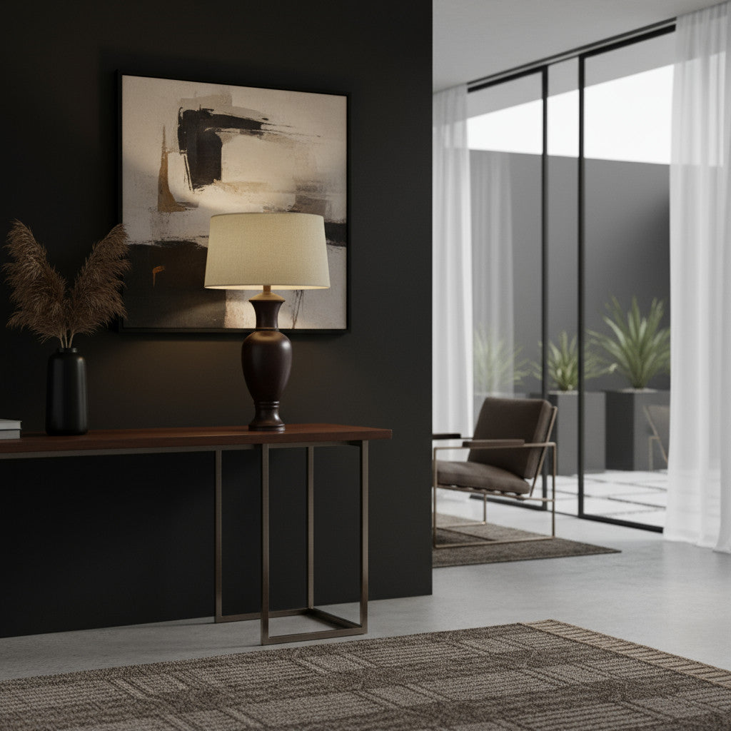 Lounge Lamp Grand | Brown 60cm Excl Shade