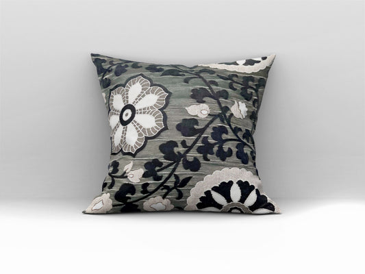 Scatter Cushion | Black Flower Mushroom | House Range
