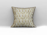 Scatter Cushion | Maidenhair Fern Ochre Linen | Secret Garden 50x50cm