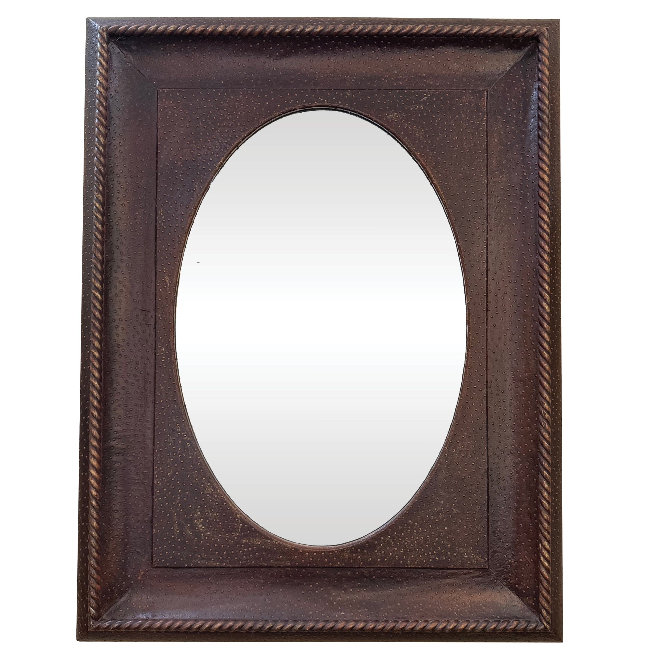 Ostrich Sqr Oval Mirror 130x98cm