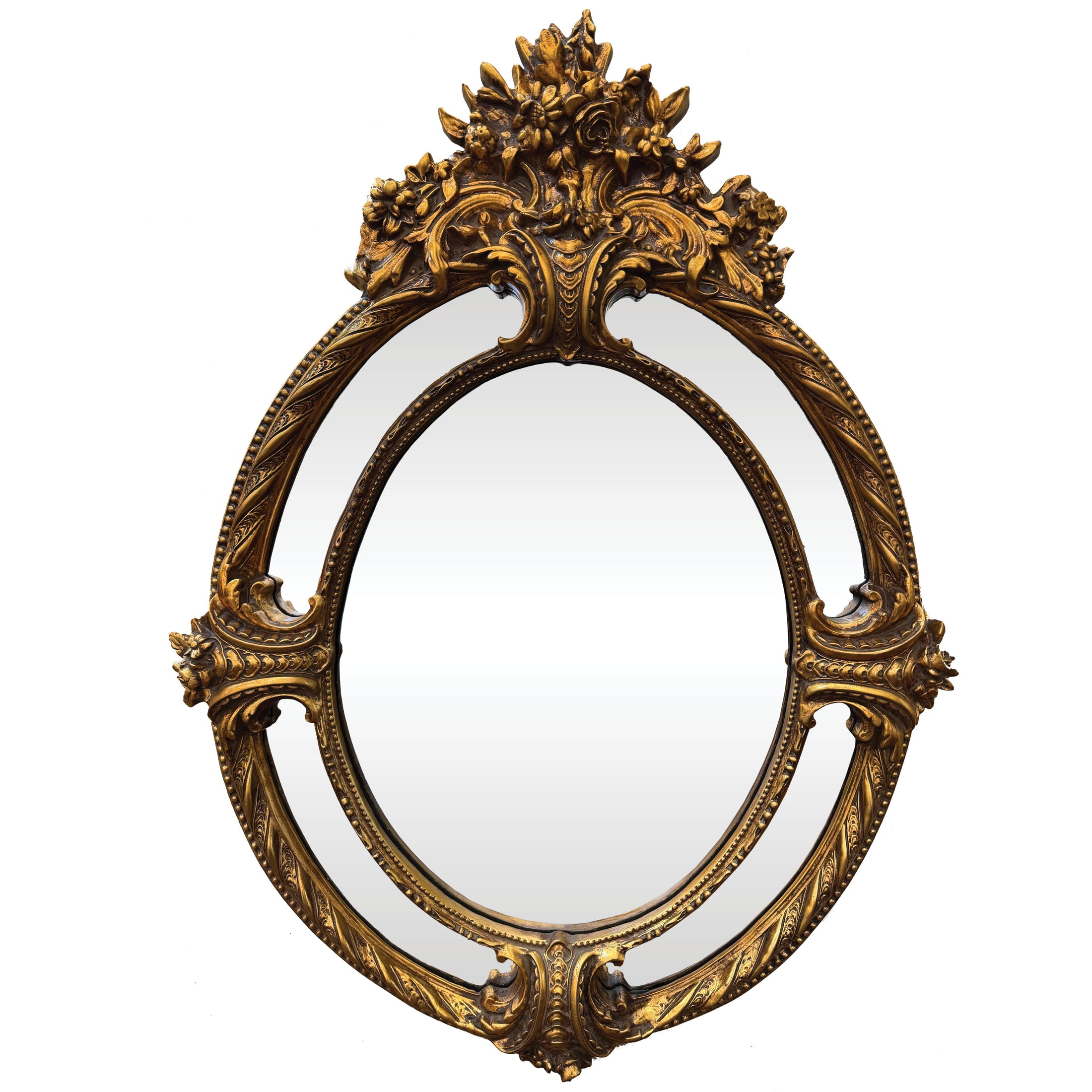 Gold Oval Mirror | 140x113cm