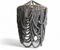 Load image into Gallery viewer, Bali Wooden Beaded Light | Tiered One Ring, Grey
