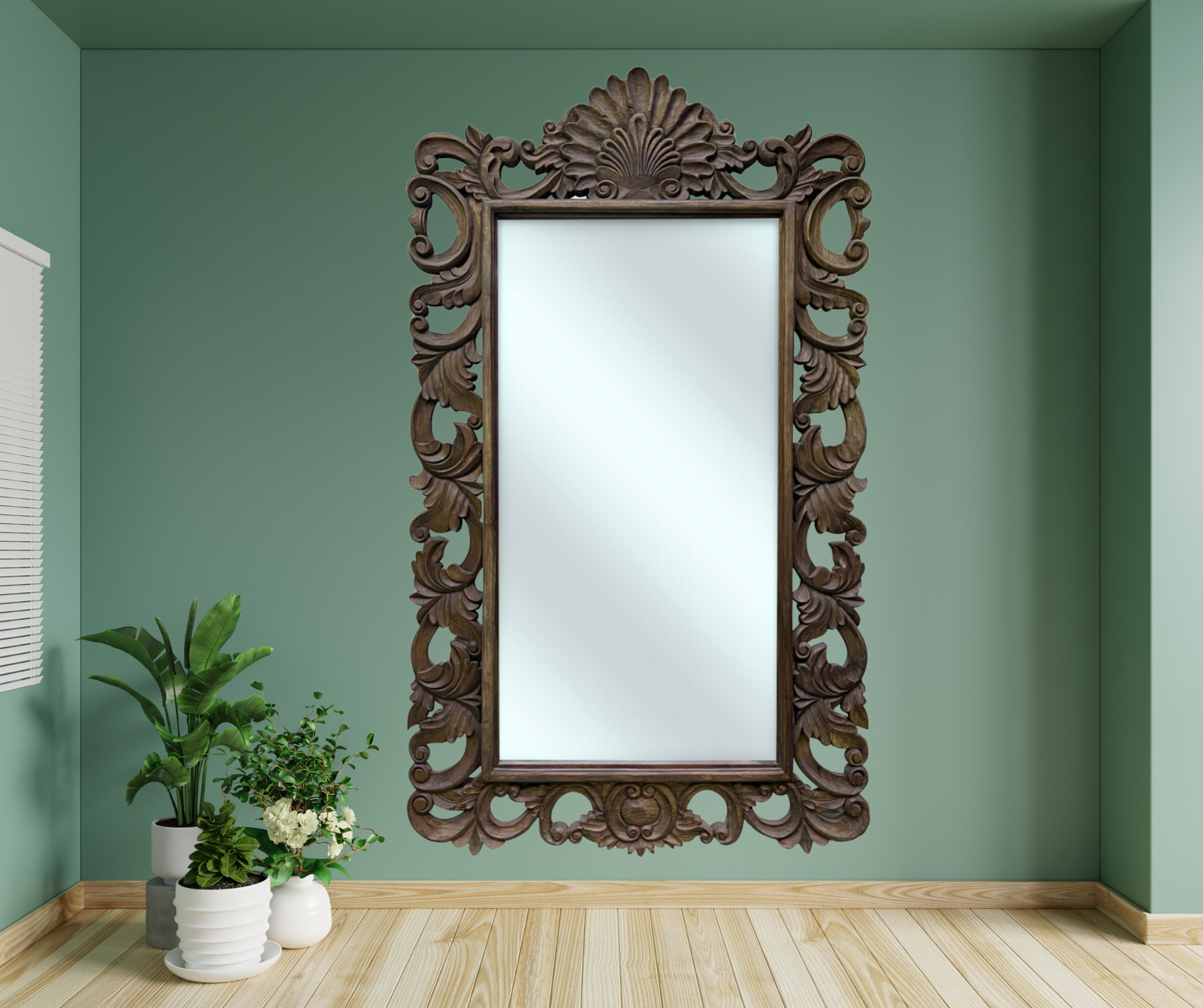Paloma 2m Wall Mirror | Light Brown
