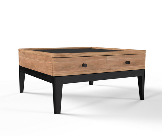4 Drawer Coffee Table | Acacia 80x80x40cm