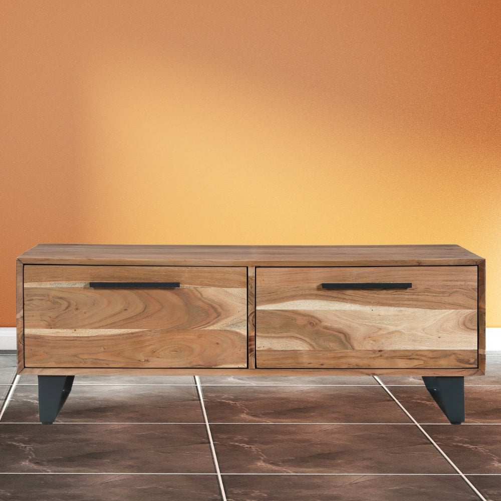 2 Drawer Coffee Table | Acacia Wood 120x70x45cm