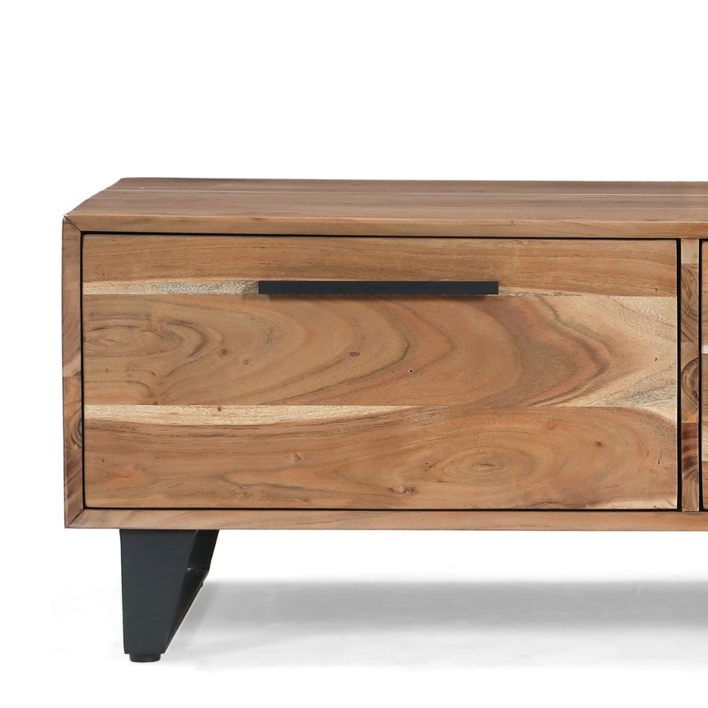 2 Drawer Coffee Table | Acacia Wood 120x70x45cm