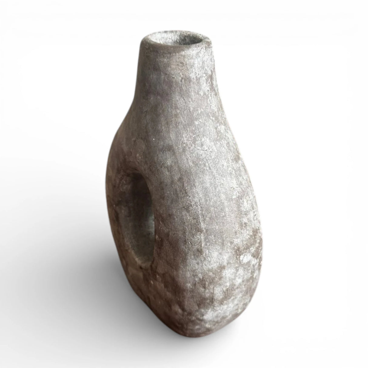 Aura Sculpted Terracotta Vase