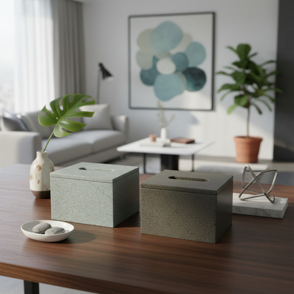 Marble Tissue Box