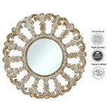 Horizon Round Mirror | White Wash Large Wall Mirror