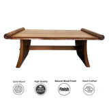 Japanese Coffee Table | Natural Wood Finish