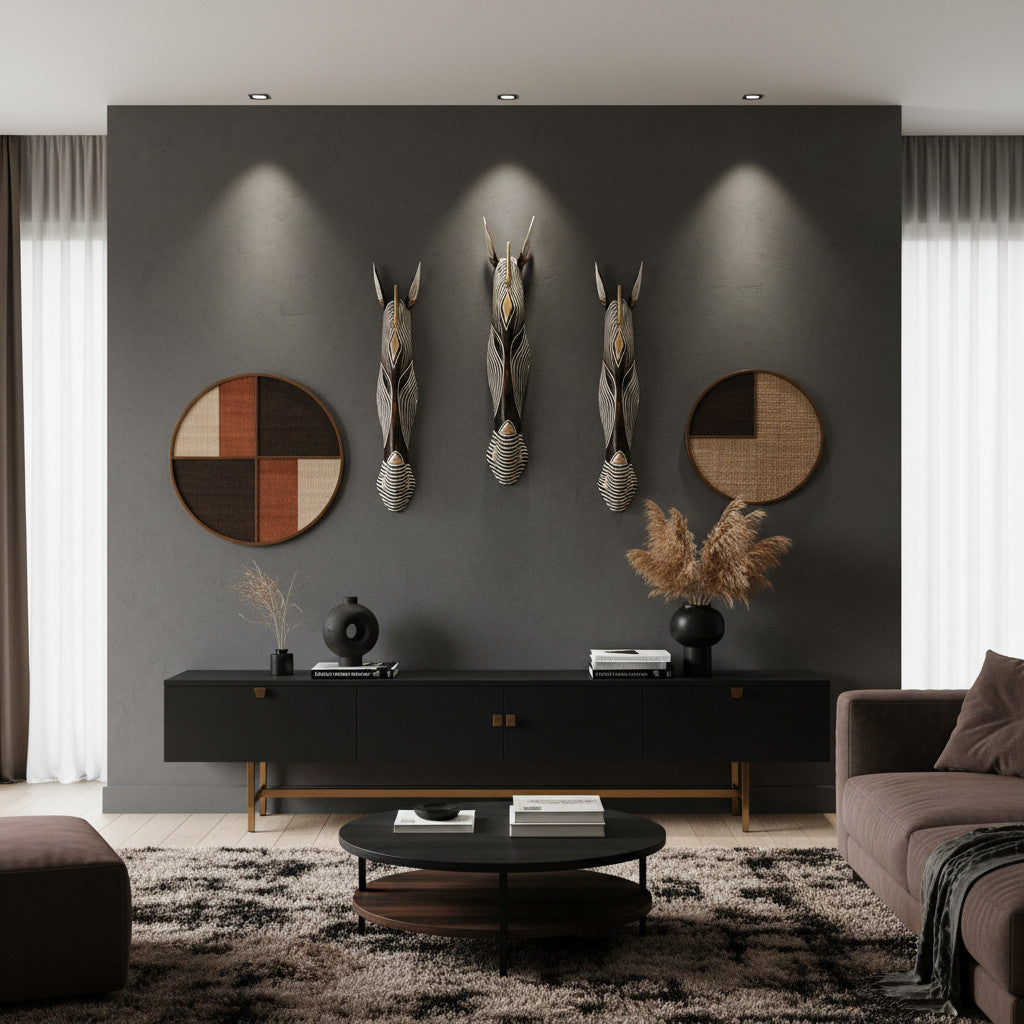 Decorative Wooden Mask Zebra | Design 9