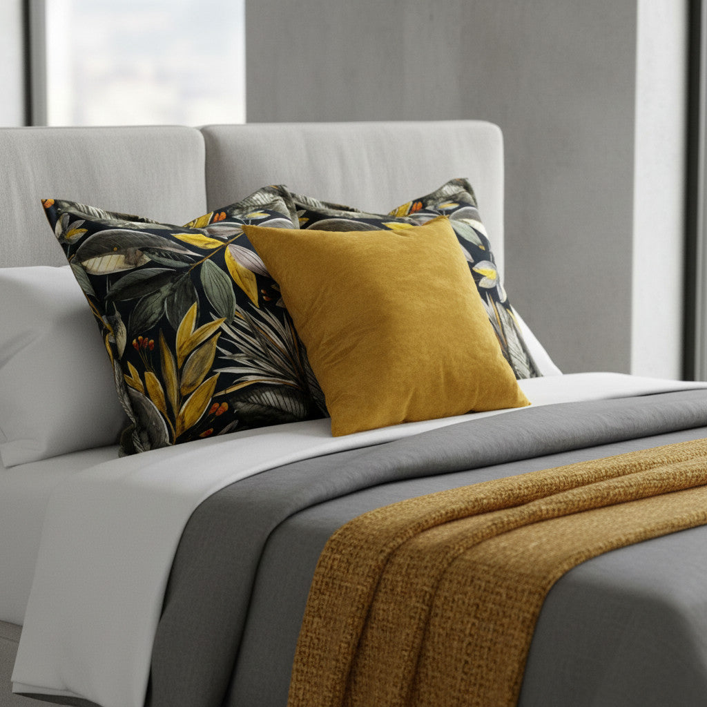 Scatter Cushion | Floral Black | House Range