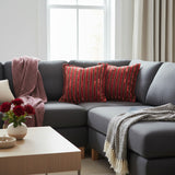 Scatter Cushion | Red & Brown Stripe | House Range