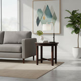 Straigh Leg Side Table | Dark Brown 83x40x40