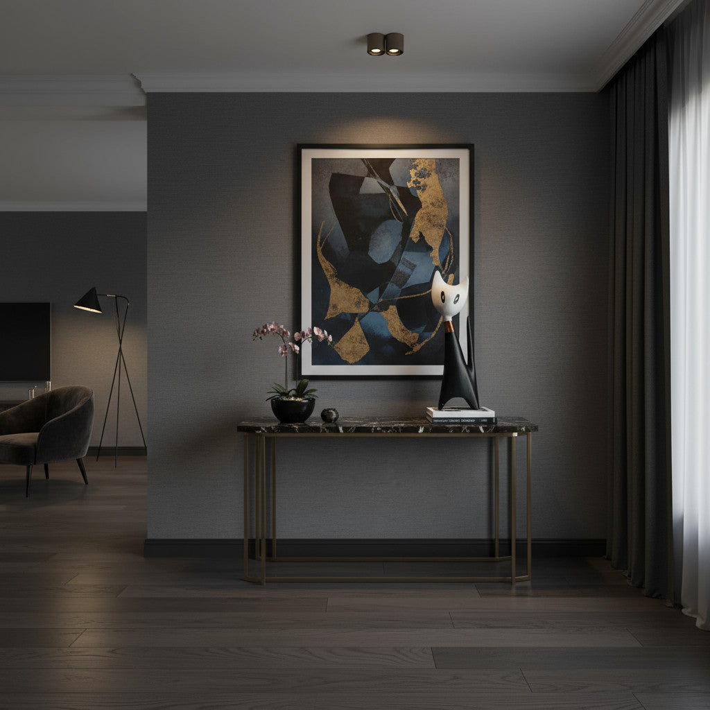 WOODEN CAT WITH NECKLACE SMALL | WHITE