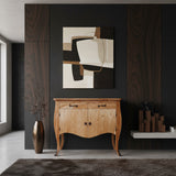 2 Door, 2 Drawer Cabinet | Natural 85x100x50