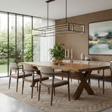 NATURAL WOODEN  DINING TABLE| Large