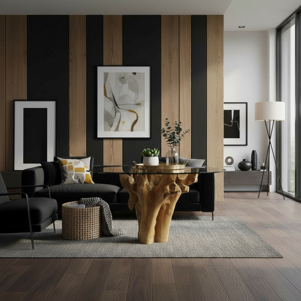 Tree Root Table Round | Teak, 78cm