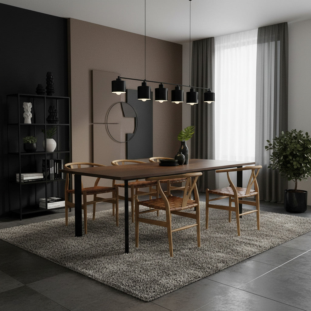 Leather Strap Dining Chair | Natural